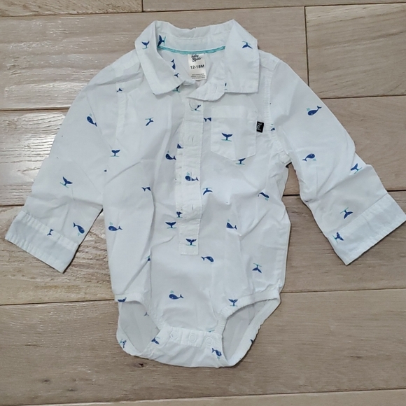 Baby B'gosh Long sleeved Dress Shirt Bodysuit